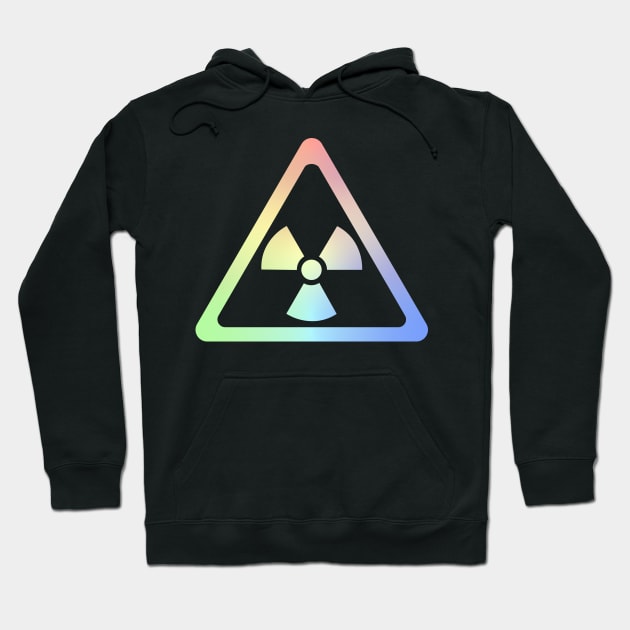 Radioactive Symbol Warning Sign - Triangular Hoodie by ScienceCorner